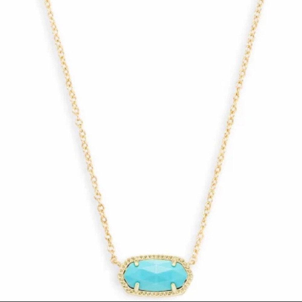 Elisa pendant necklace in turquoise